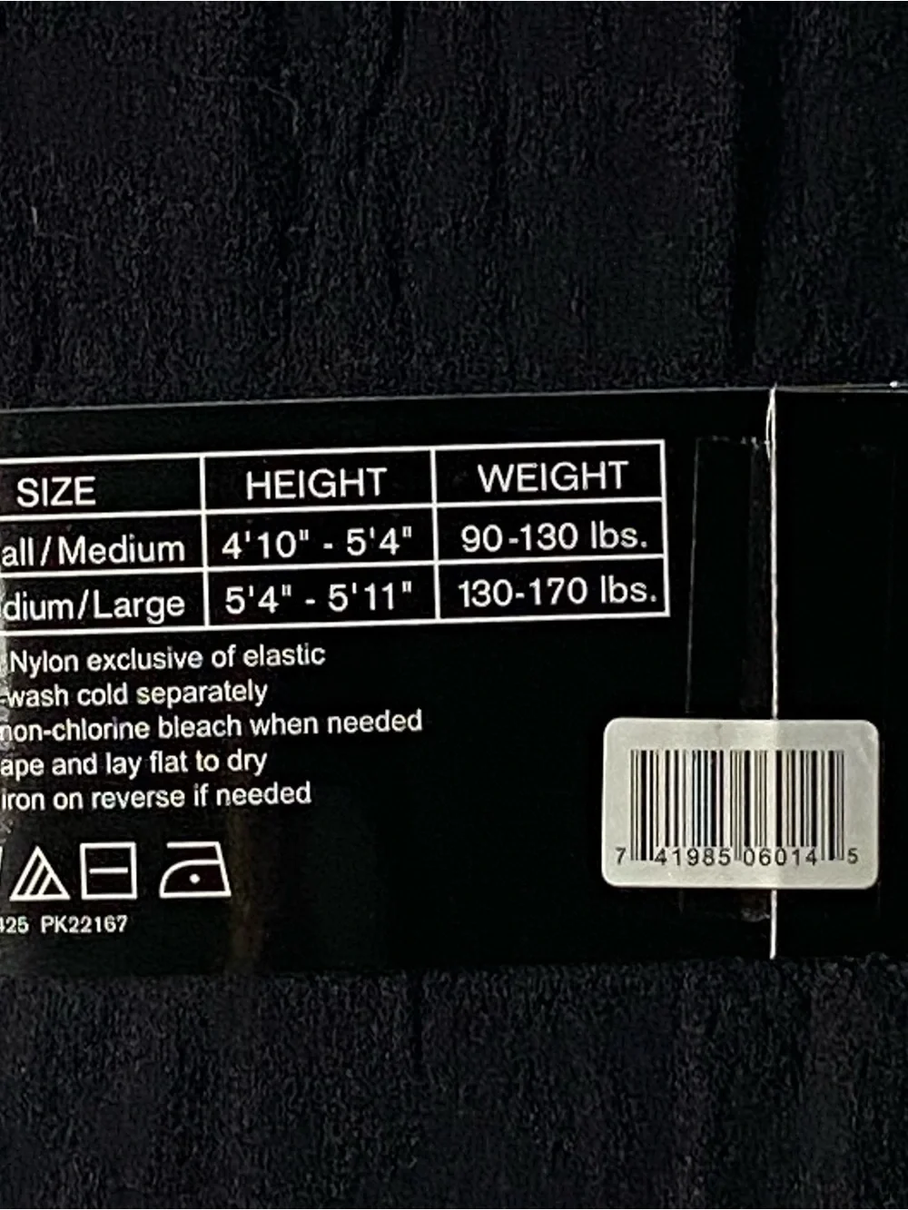 Women's Opaque Tights Size Small Medium 2 Pair Black Gray New NWT 90-130 Lbs